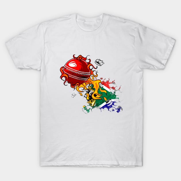 South Africa Cricket T-Shirt by soufyane